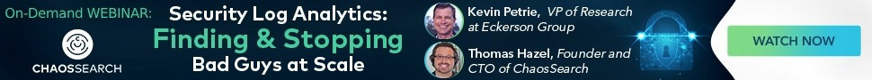 On-Demand Webinar. Security Log Analytics: Finding & Stopping Bad Guys at Scale. Watch Now.
